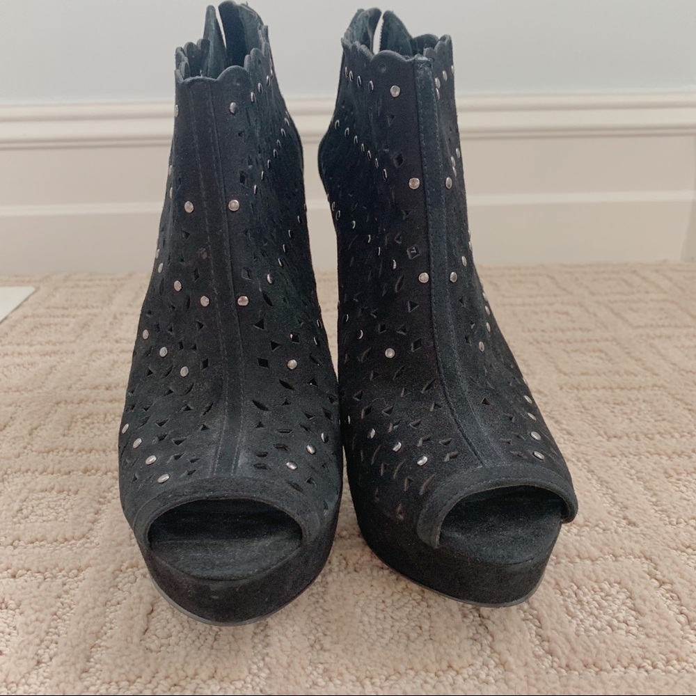 Open-toed Bootie Ankle Pumps